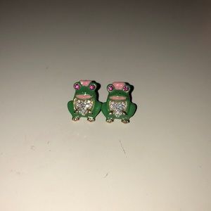 Betsey Johnson Frog Studs